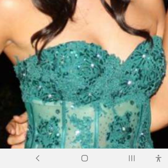 Jovani strapless minidress with bodice and sequins - Picture 5 of 5